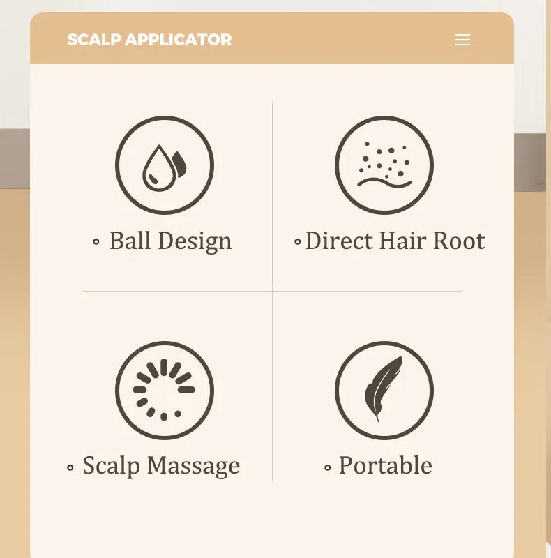 Scalp Root Hair Oil Applicator | Mini Oil Massage Comb 6ml (random Color)