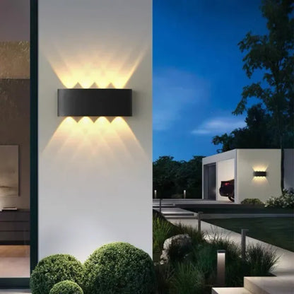 8-Side Outdoor Waterproof LED Wall Light – 8W Aluminium IP65 Lamp