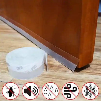 Silicone Door & Window Seal Tape 5M | Anti-Draft, Noise & Dust Protection