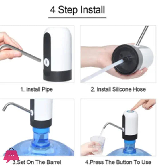 Automatic Electric Water Bottle Pump  USB One-Touch Dispenser for Gallons