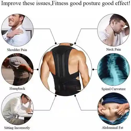 Posture corrector with health benefits on a white background