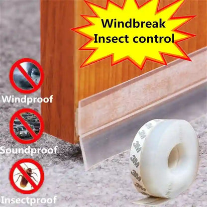 Roll of 3M tape with windbreak, insect control, windproof, soundproof, and insectproof features displayed.