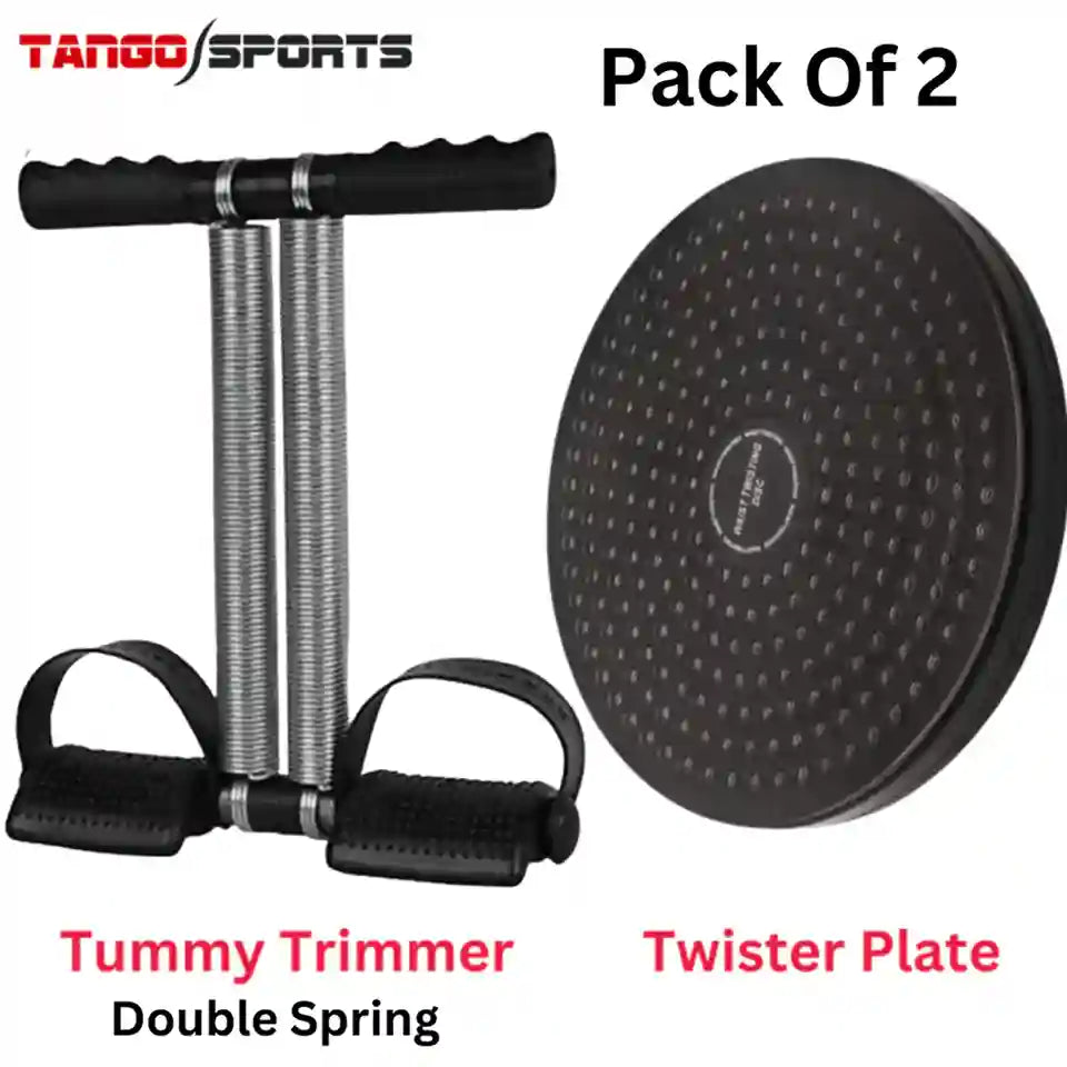 Tummy Trimmer with Double Spring and Twister Plate by Tango Sports on a white background