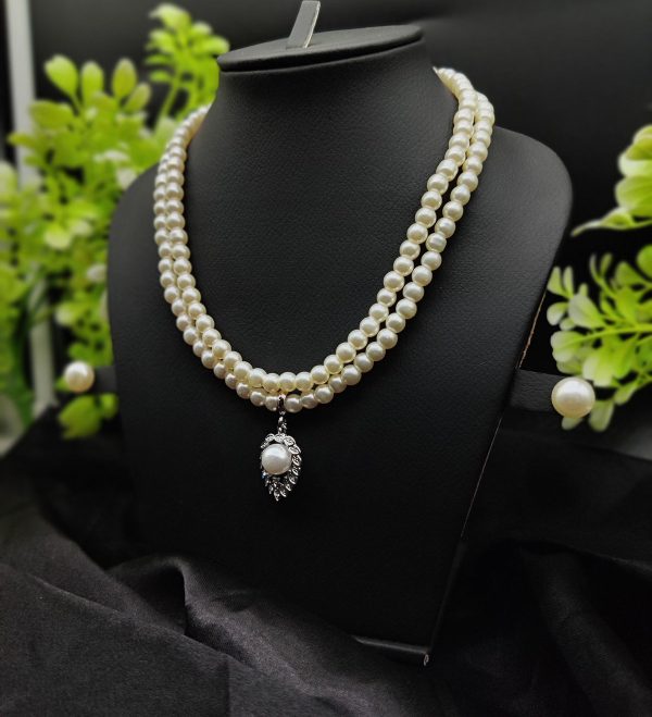 Timeless Pearl Necklace Set with Drop Earrings – Fashion Jewelry for Women