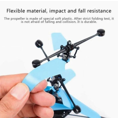 Infrared Induction Led Helicopter – Hand Sensor Controlled, Rechargeable Flying Toy | Helicopter For Children | Toy For Baby – Random Color – Model: Jq-1111