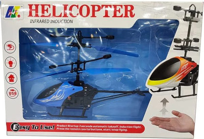 Infrared Induction Led Helicopter – Hand Sensor Controlled, Rechargeable Flying Toy | Helicopter For Children | Toy For Baby – Random Color – Model: Jq-1111