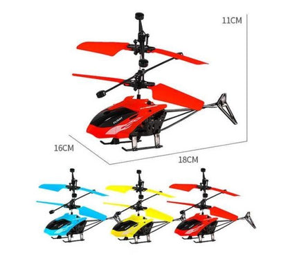 Infrared Induction Led Helicopter – Hand Sensor Controlled, Rechargeable Flying Toy | Helicopter For Children | Toy For Baby – Random Color – Model: Jq-1111