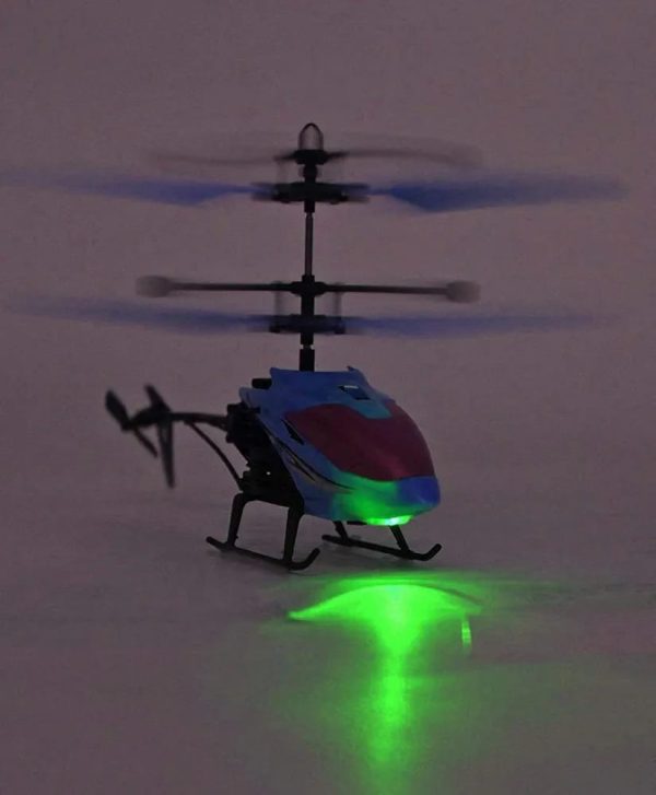 Infrared Induction Led Helicopter – Hand Sensor Controlled, Rechargeable Flying Toy | Helicopter For Children | Toy For Baby – Random Color – Model: Jq-1111