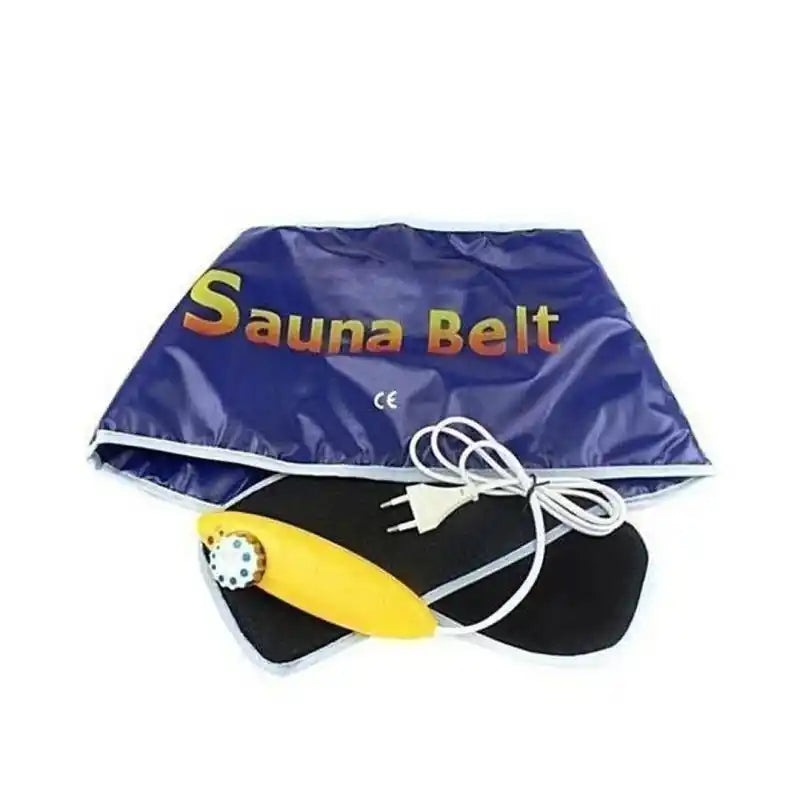 Sauna belt with power cord on a white background