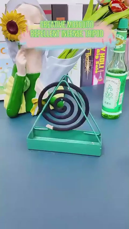 Pack of 2 Triangle Mosquito Coil Holders – Stylish & Odor-Free