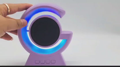 Mini G Wireless Bluetooth Speaker with RGB Light and Wireless Charging