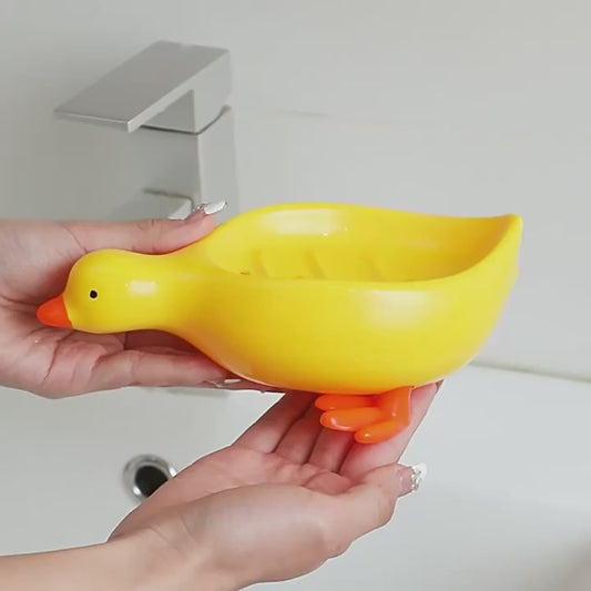 2pcs Duck Soap Holder – Cute Portable Soap Rack for Kitchen & Bathroom