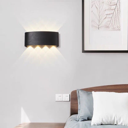 8-Side Outdoor Waterproof LED Wall Light – 8W Aluminium IP65 Lamp
